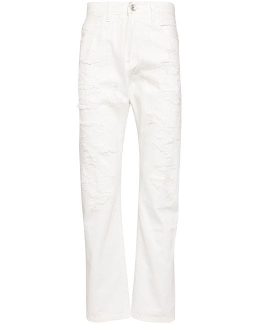 Private Stock White The Louis Straight-leg Jeans for men