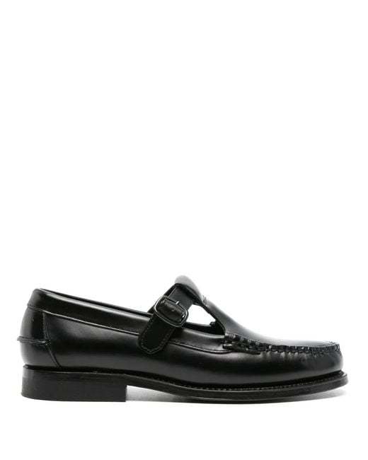 Hereu Black Alber Leather Loafers