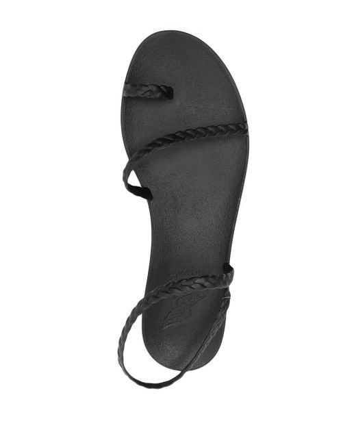Ancient Greek Sandals Black Eleftheria Sandals