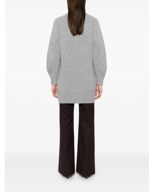 Vince Gray Open-Front Cashmere Cardigan