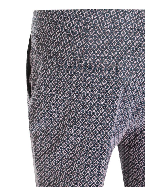 Pantalones Con Motivo En Jacquard Etro de color Gray