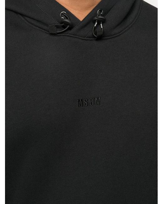 メンズ MSGM ロゴ パーカー Black