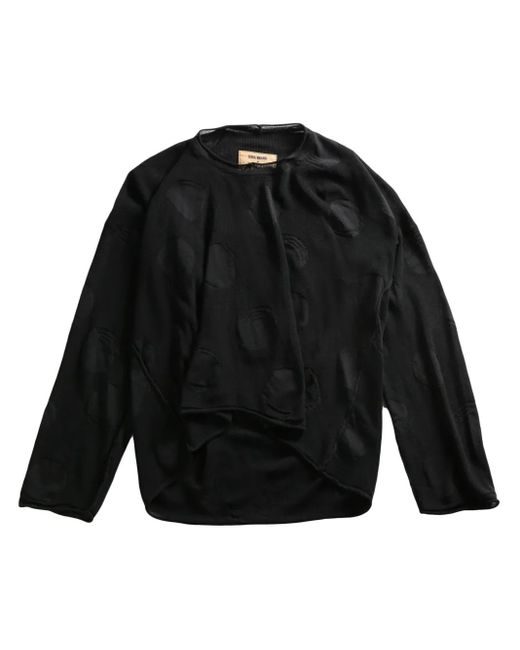 Uma Wang Jacquard Sweater Black