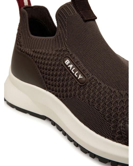 Bally Brown Outline Sneakers for men