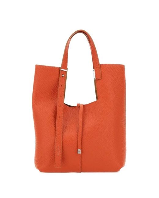 Gianni Chiarini Orange Leather Shoulder Bag