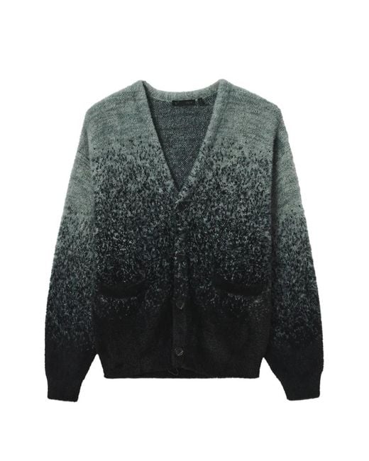 FIVE CM Gray Knitted Cardigan for men