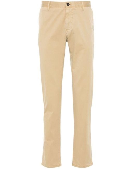 Pantalon en serge à logo brodé Incotex pour homme en coloris Natural