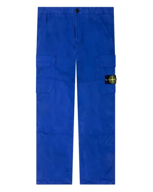 メンズ Stone Island コンパスバッジ パンツ Blue