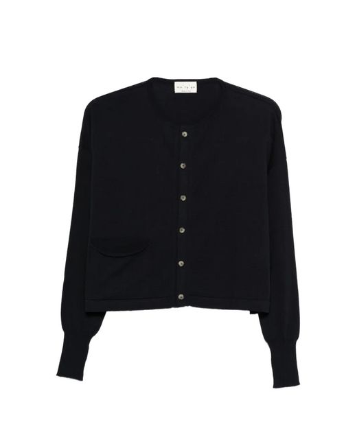 Ma'ry'ya Black Buttoned Cardigan