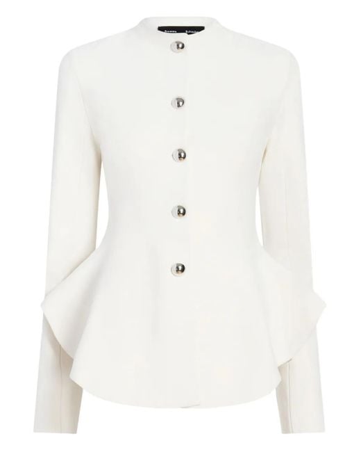 Proenza Schouler White Off Viscose Polyamide Jacket