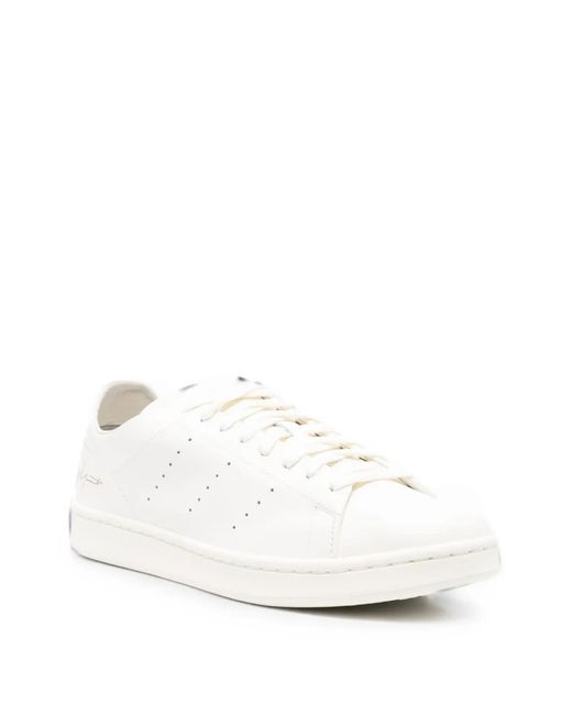 Y-3 White Baskets Stan Smith En Cuir