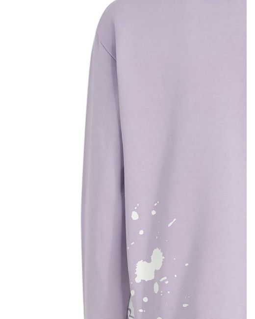Moncler Sweater Met Print En Lange Mouwen in het Purple