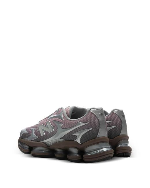 New Balance Gray Abzorb 2000 Metallic-Effect Sneakers