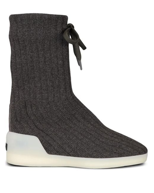 Fear Of God Black Moc Knitted Boots for men