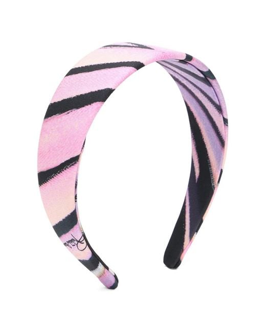 Roberto Cavalli Pink Ray Of Paradise Headband