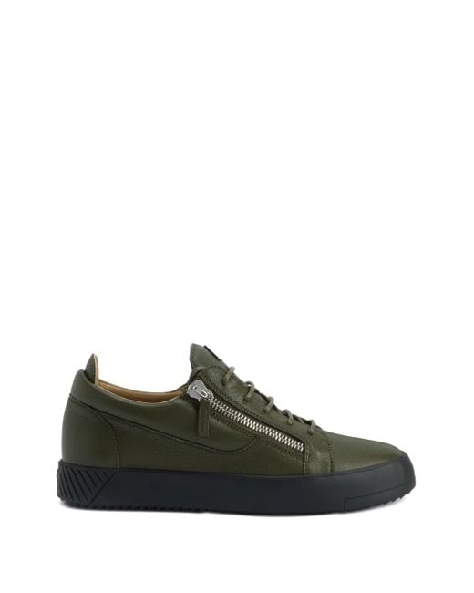メンズ Giuseppe Zanotti Frankie レザースニーカー Green