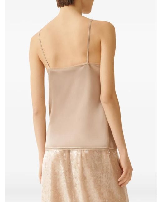 Fabiana Filippi Natural Sweetheart-Neckline Lingerie Top