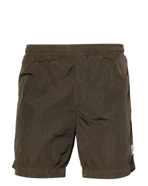 C P Company Gray Logo Swim Shorts for men