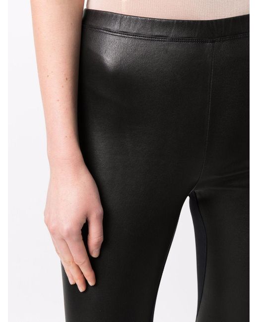 Loewe Black Leather High-waisted Biker Shorts