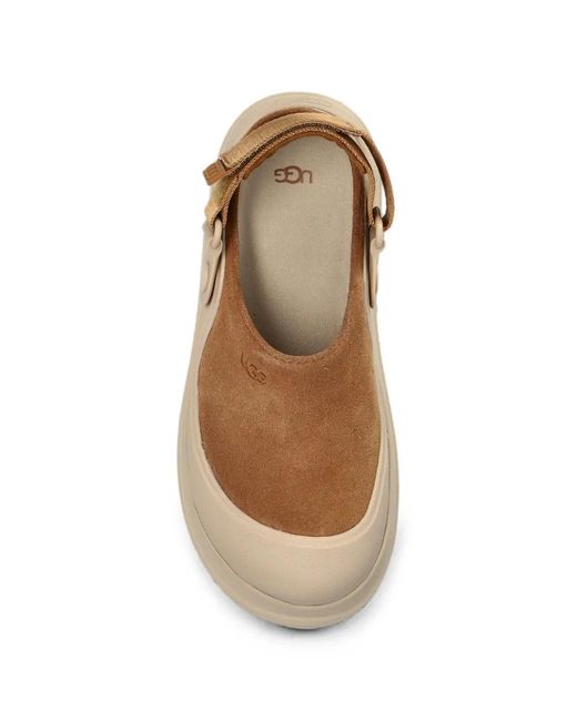 Ugg Brown Goldenglow Suede Clogs