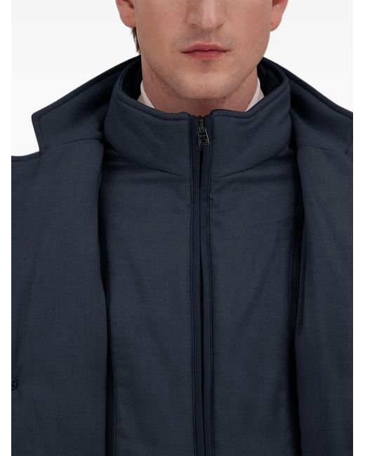 Herno Blue Quilted Padded Jacket for men