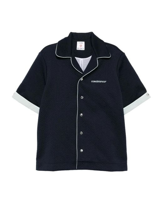 メンズ Casablanca ロゴ シャツ Blue
