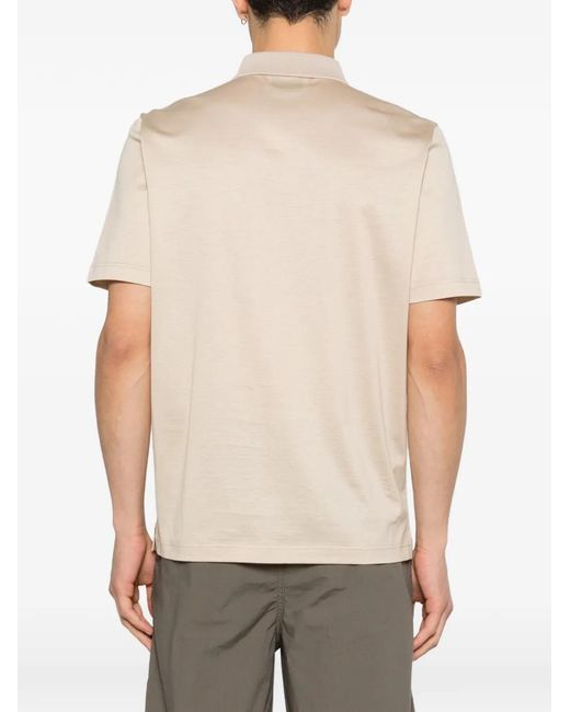 Gran Sasso Natural Zip Polo Shirt for men