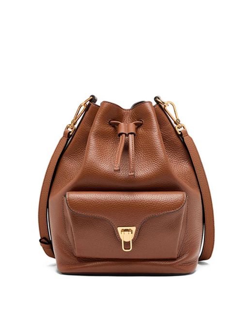 Coccinelle Brown Beat Generation Bucket Bag