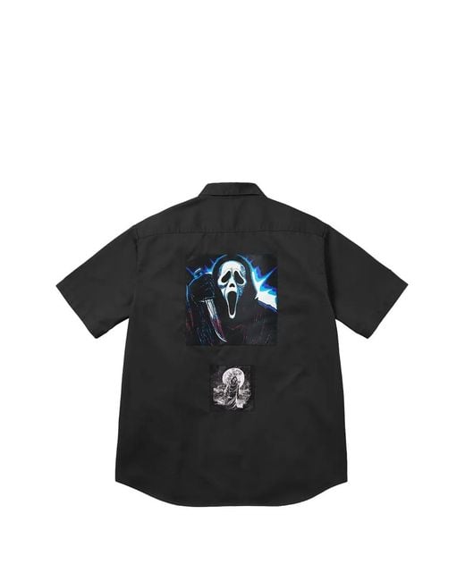 Supreme Black Ghostface S/S Short-Sleeve Shirt for men