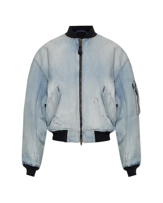 Balenciaga Blue Zip Pocket Jacket