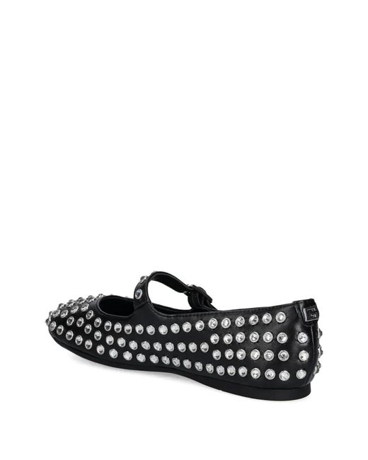 Guess Black Ballerines À Détails De Clous