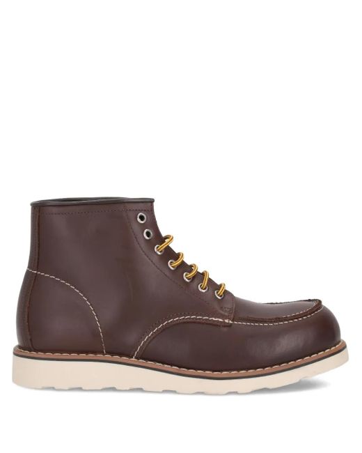 Bekk Brown Fondo Bross Lace-Up Biker Boots for men