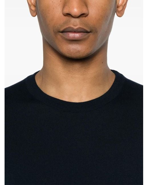 Kiton Blue Cotton Top for men
