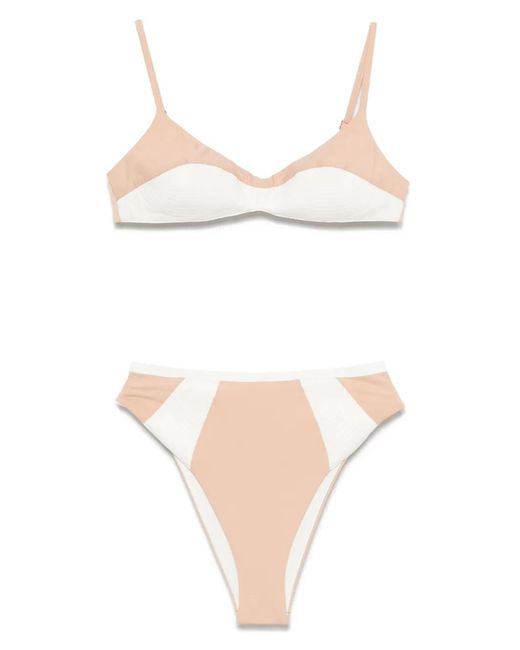 Noire Swimwear White Elise & Gisele Bikini