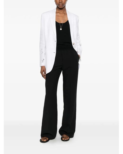 ERMANNO FIRENZE Black Elasticated Trousers