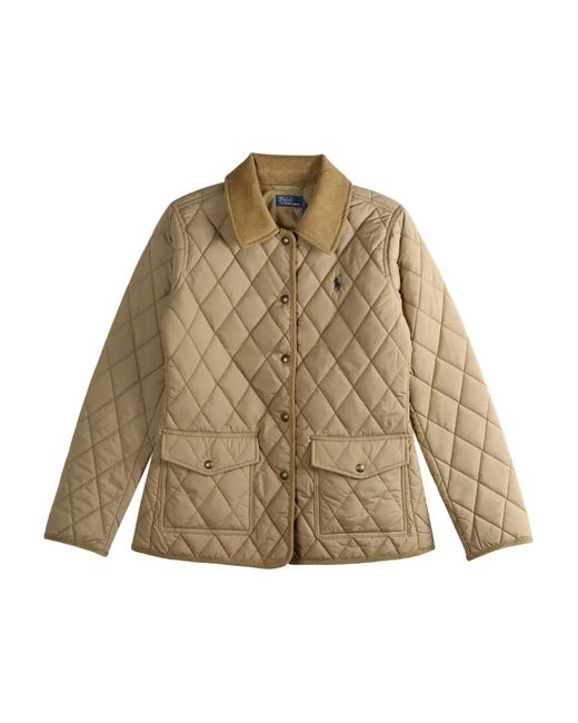 Polo Ralph Lauren Natural Veste À Matelassage Losanges