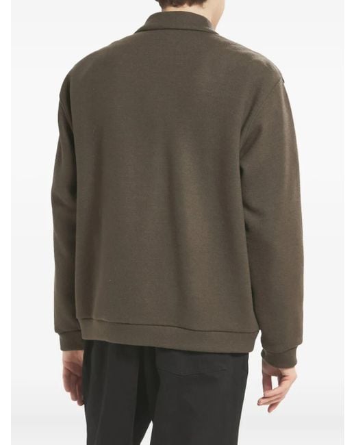 Barena Brown Zip-Front Bomber Jacket for men