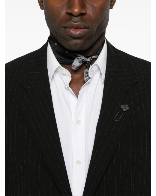 メンズ Lardini ストライプ ジャケット Black