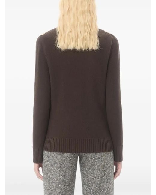 Valentino Garavani Brown Wool Jumper
