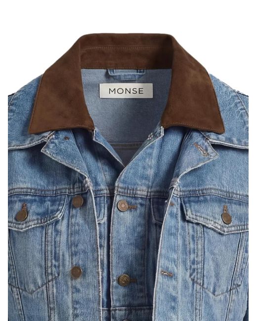 Monse Blue Double-Loop Denim Jacket