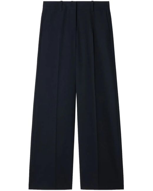 Off-White c/o Virgil Abloh Blue Wide-Leg Wool Trousers
