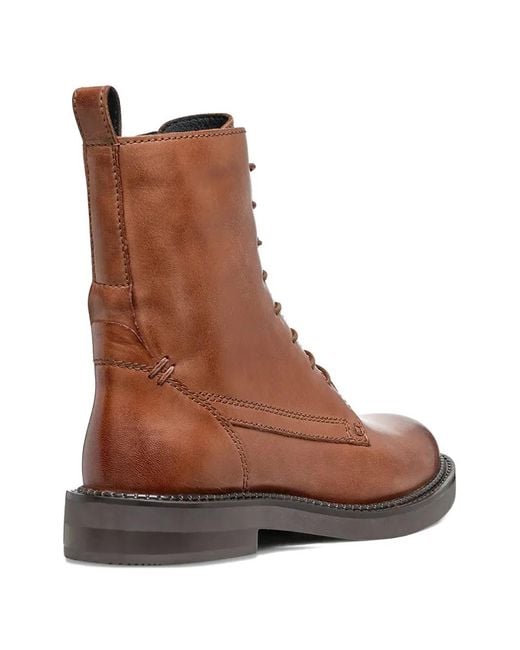 Geox Brown Serilda Bikerstiefel 35Mm