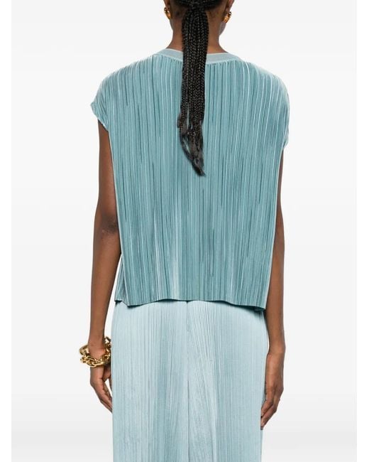 Joseph Blue Cedre Pleated T-Shirt