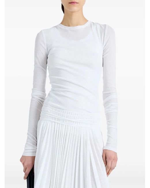 Proenza Schouler White Roger Draped T-Shirt