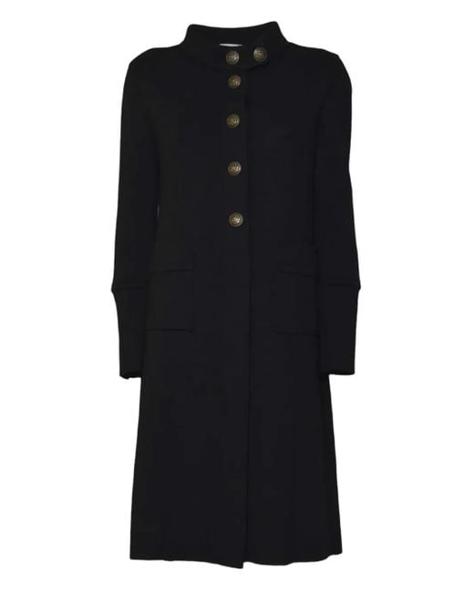 Charlott Black Single-Breasted Coat