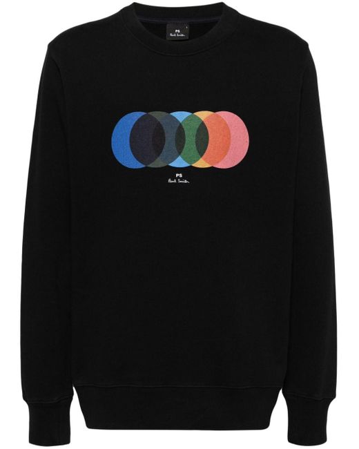 PS by Paul Smith Black Circles-print Sweatshirt for men