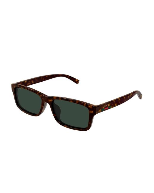Gucci Black Gg1986Sa Rectangle Sunglasses for men