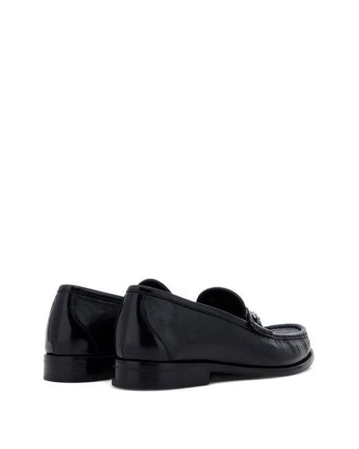 Roberto Cavalli Black Chain-Embellished Loafers for men