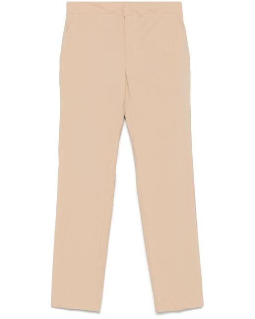 Twinset Natural Logo-Plaque Tailored Trousers