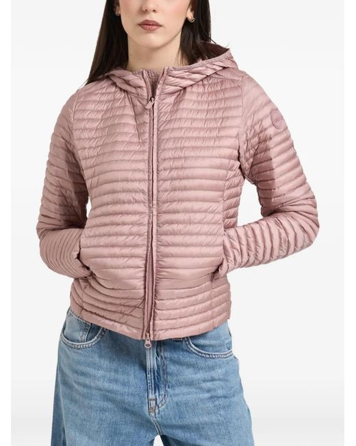 Colmar Red Quilted Hooded Jacket
